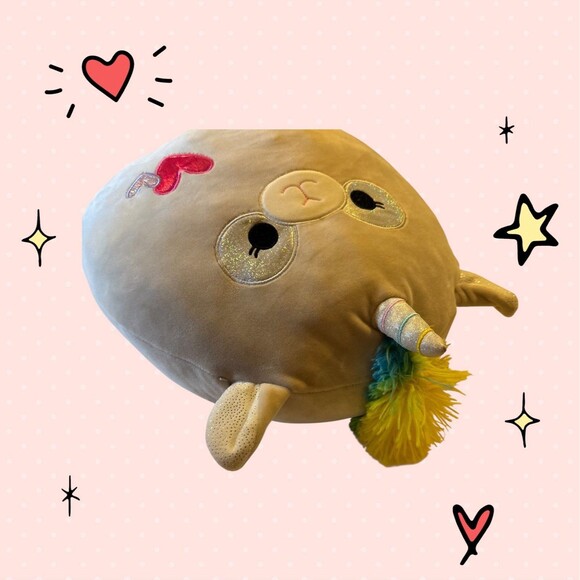 Squishmallow 12" The Llamacorn Soft Plush. Cuddly! Cute! Pre-owned Jazwares - Picture 3 of 13